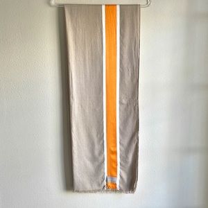 Calvin Klein beige, orange and white scarf